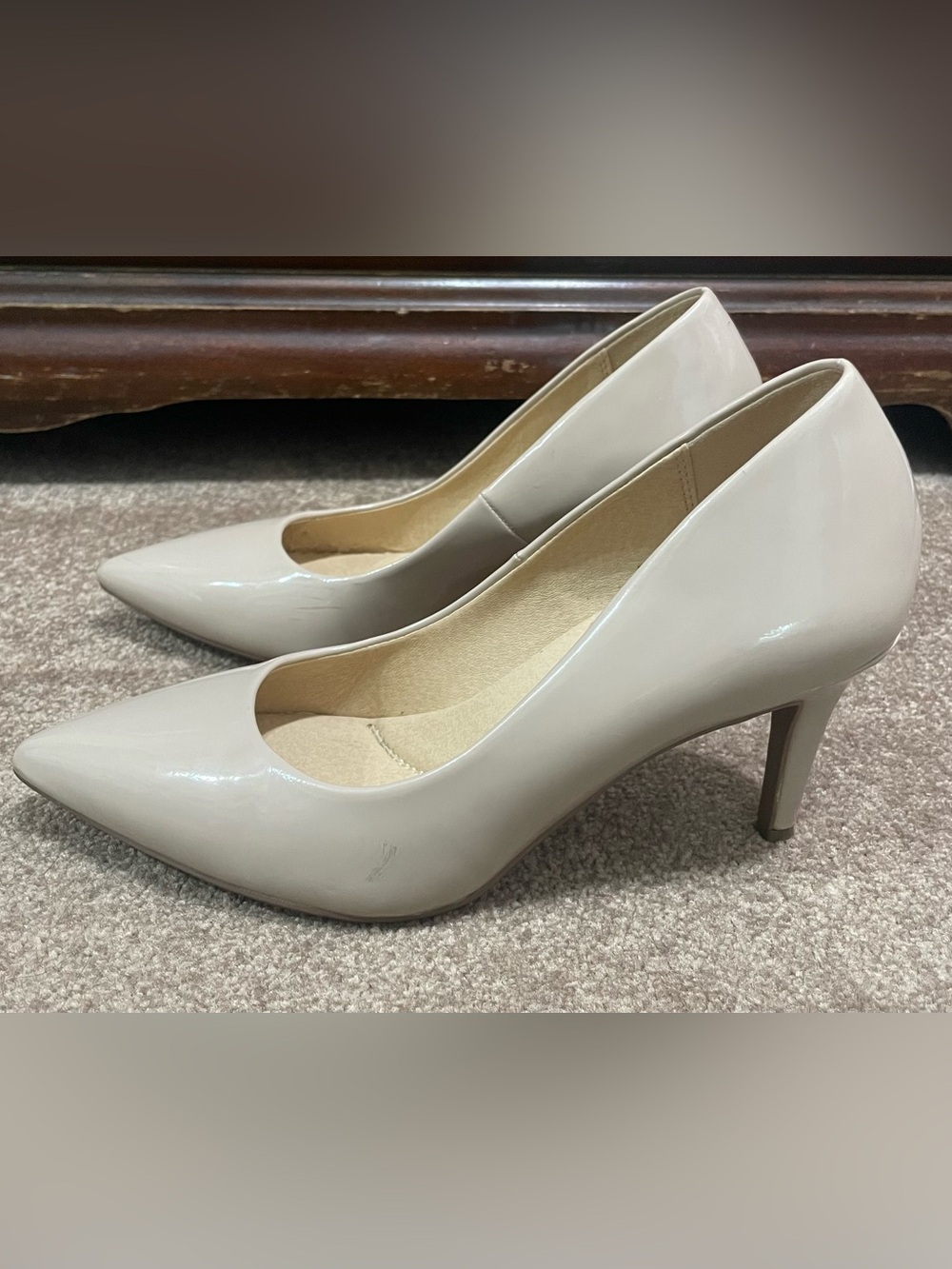 Nude Low Heel Pumps